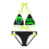 Hard Summer Bikini - Strappy Bikini Set (AOP) - S / Neon