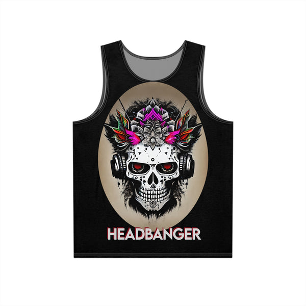 Headbanger Ball - Men’s Tank (AOP) - S / Seam thread color