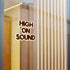 High on Sound Sticker - Kiss-Cut Vinyl Decals - Paper