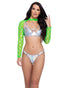 Hologram Bra with Underwire - Womens Rave Top