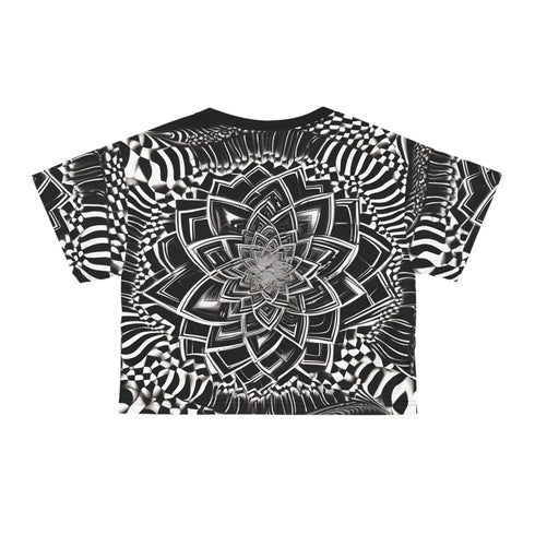 Infinity Space Time and Rave - Crop Tee (AOP) - All Over