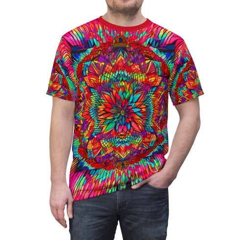 Intense Flower - Mens Rave Shirt(AOP) - All Over Prints