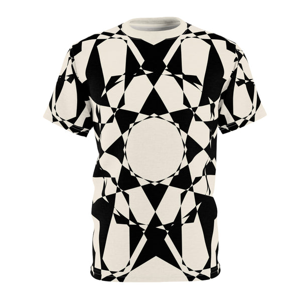 kaleidoscope ooof - Mens Tshirt EDM (AOP) - White stitching