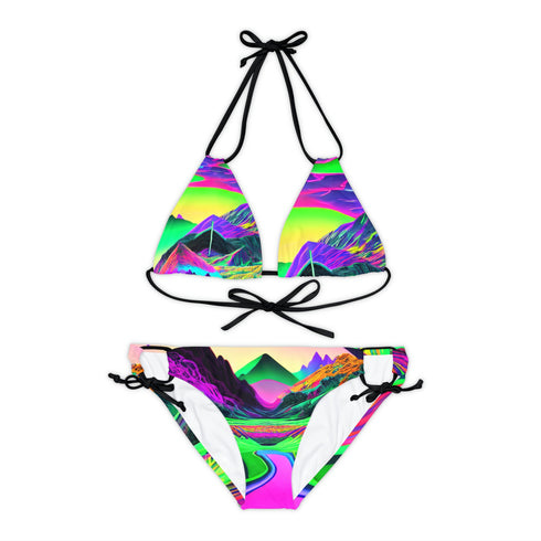 Kaskade Inspired - Strappy Bikini Set (AOP) - All Over