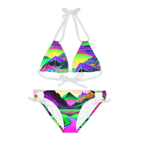 Kaskade Inspired - Strappy Bikini Set (AOP) - All Over