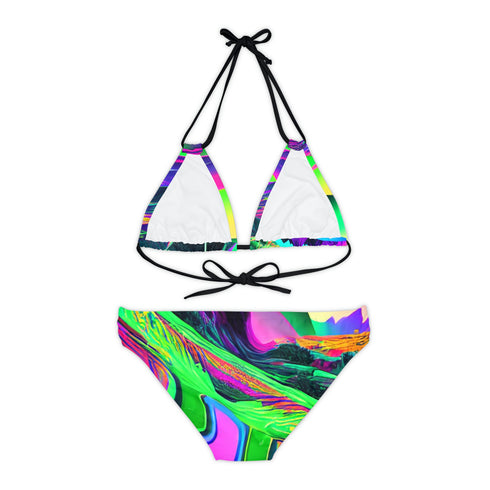 Kaskade Inspired - Strappy Bikini Set (AOP) - All Over