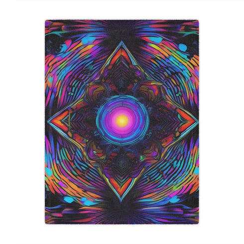 Lost in Portal A - Minky Blanket - 30 × 40 - Home Decor