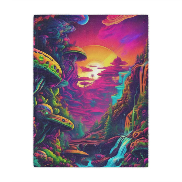 Mars Developed - EDM Minky Blanket - 30 × 40 - Home Decor