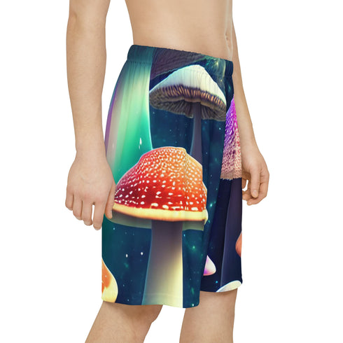 Mushroom Galaxy - Men’s Rave Shorts (AOP) - All Over Prints