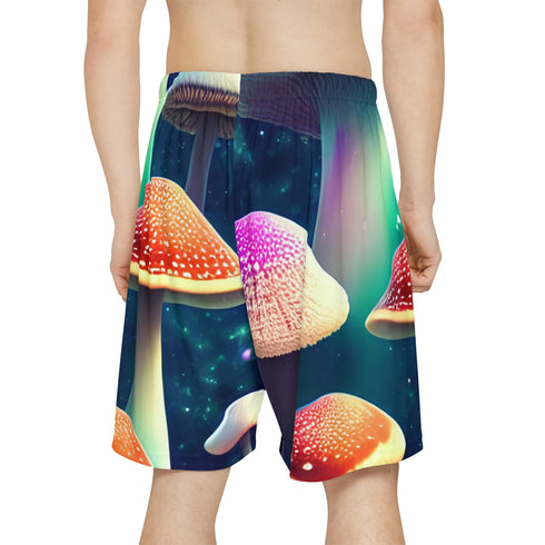 Mushroom Galaxy - Men’s Rave Shorts (AOP) - All Over Prints