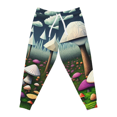 Mushroom Story Time - Joggers (AOP) - L / Seam thread color