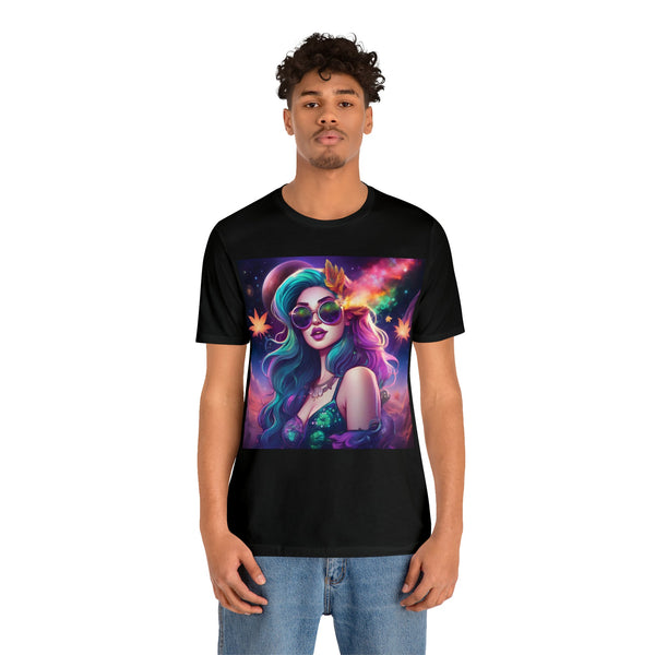 Mystic Mermaid - Mens T Shirt Trippy - Black / 2XL - T-Shirt