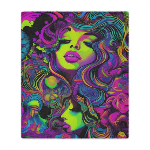 Mystical Goddess - Minky Blanket - 50 × 60 - Home Decor