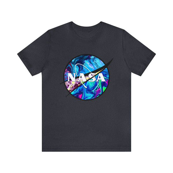 NASA Melted - Mens Tee - Heather Navy / XL - T-Shirt