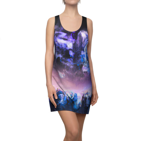 Night Glowing Sky - Women’s Cut & Sew Racerback Dress (AOP)