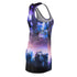 Night Glowing Sky - Women’s Cut & Sew Racerback Dress (AOP)