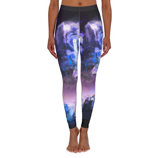 Night Glowing Sky - Women’s Spandex Leggings (AOP) - XS /