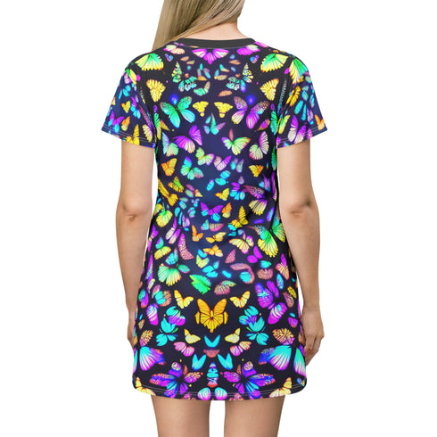 Nocturnal - T-Shirt Dress (AOP) - All Over Prints