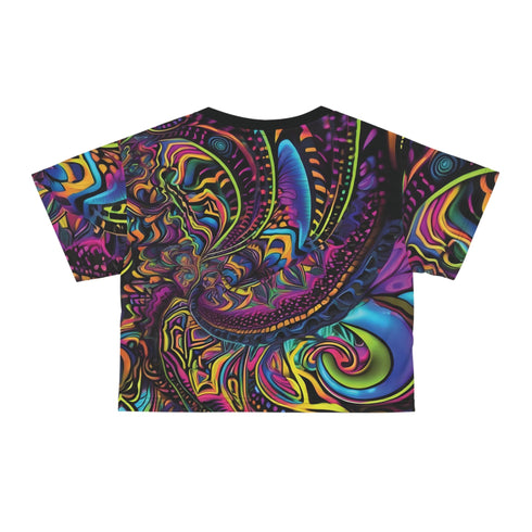 Out of this World Spiral - Crop Tee (AOP) - All Over Prints