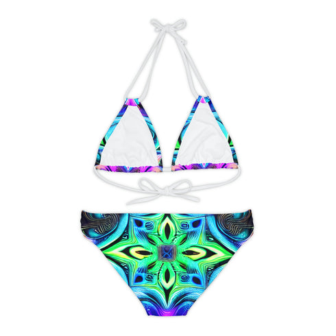 Psych Out Dance - Strappy Bikini Set (AOP) - All Over Prints