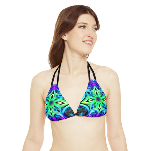 Psych Out Dance - Strappy Bikini Set (AOP) - All Over Prints