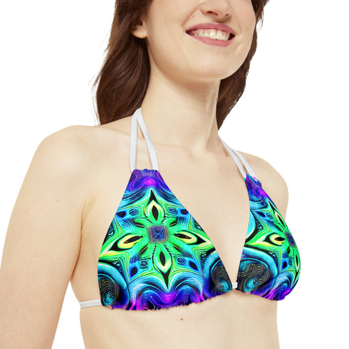 Psych Out Dance - Strappy Bikini Set (AOP) - All Over Prints