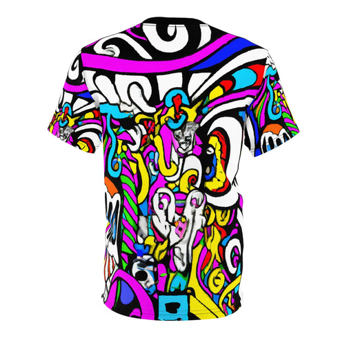 Psychedelic Universemation Illustration- T-Shirt - All Over