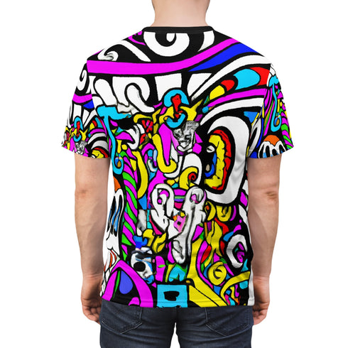 Psychedelic Universemation Illustration- T-Shirt - All Over