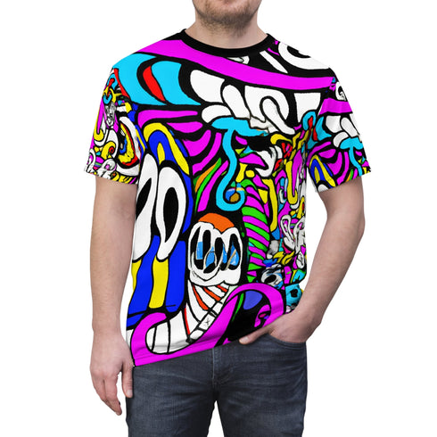 Psychedelic Universemation Illustration- T-Shirt - All Over