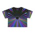 Rainbow Black Hole - Rave Crop Tee (AOP) - All Over Prints