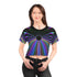 Rainbow Black Hole - Rave Crop Tee (AOP) - All Over Prints