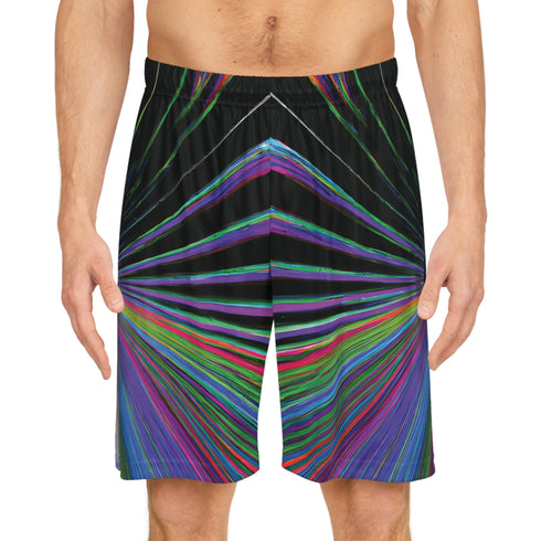 Rainbow Black Hole - RaveShorts (AOP) - Seam thread color