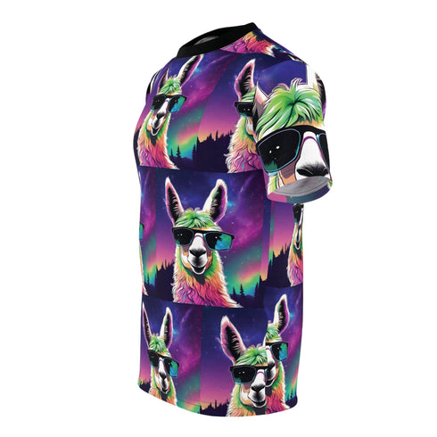 Rainbow Llama Trippy - Mens Rave Tshirt (AOP) - All Over