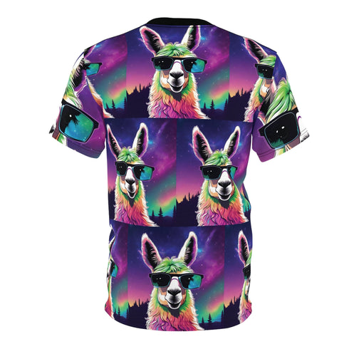 Rainbow Llama Trippy - Mens Rave Tshirt (AOP) - All Over