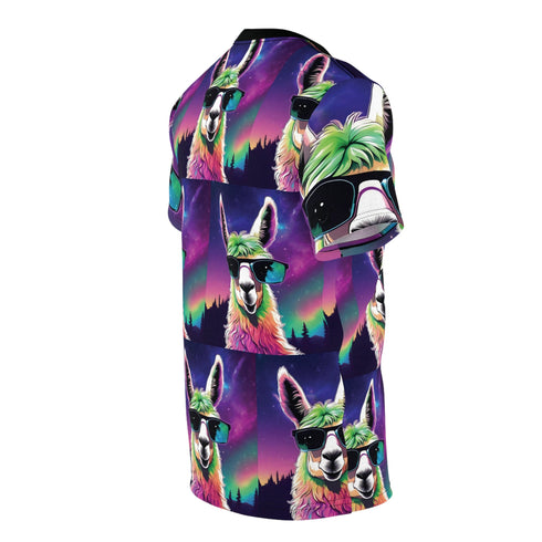 Rainbow Llama Trippy - Mens Rave Tshirt (AOP) - All Over