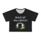 Rave til the Grave - Crop Tee (AOP) - Black stitching / L -