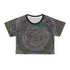 retro Spiral Doom - Crop Tee (AOP) - Black stitching / 2XL -