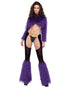 Sheer Chaps with Faux Fur Bell Belt - Accessory Rave