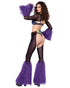 Sheer Chaps with Faux Fur Bell Belt - Accessory Rave