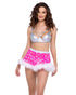 Sheer Stars Skirt with Marabou Trim - Small/Medium /