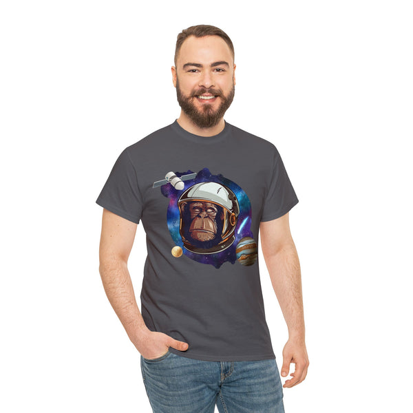 Space Chimp - True Alien Heavy Cotton Tee - Charcoal / S -