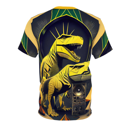 T-Rex Bass Head Pile - T-Shirt Mens (AOP) - All Over Prints