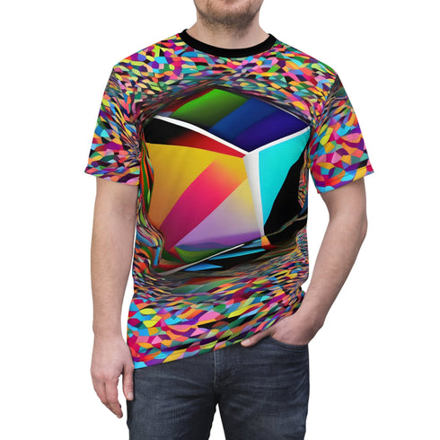 The 4th Dimension Loop - Mens Rave Tshirt - All Over Prints