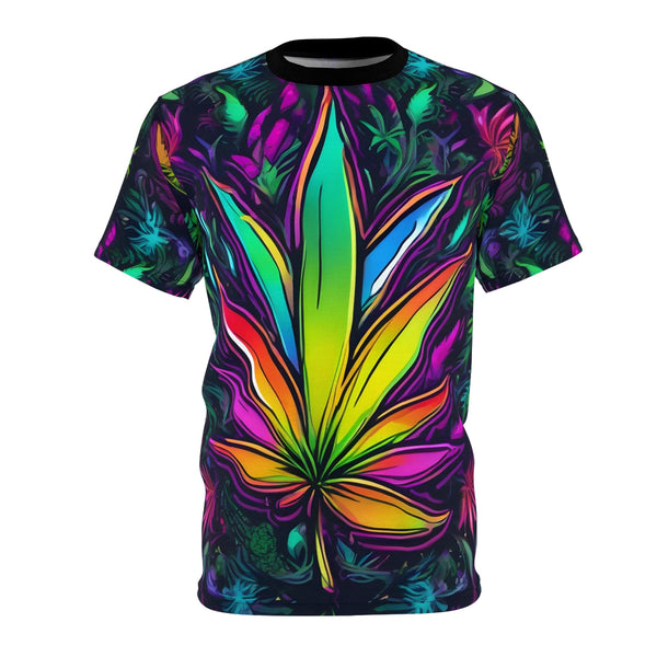 The OG Flower Shirt - Mens Rave Tshirt - Black stitching / 4