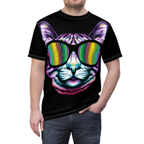 The Rave Cat is out on the prowl - T-Shirt - All Over Prints