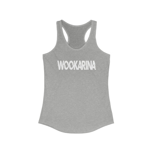 The Wookarina Bass Head - EDM Women’s Ideal Racerback Tank -