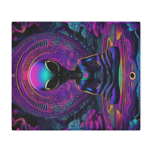 The Zen Alien - Minky Blanket - Home Decor