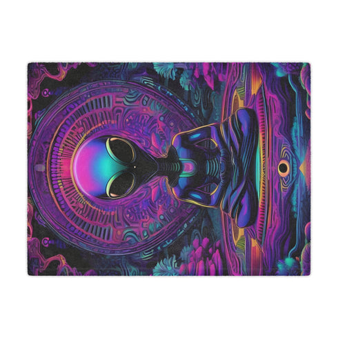 The Zen Alien - Minky Blanket - Home Decor