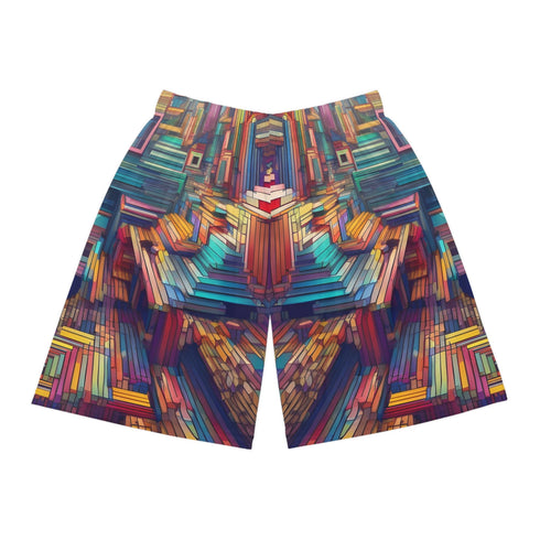 Tripped Out Blocks - Mens Trippy Shorts (AOP) - All Over