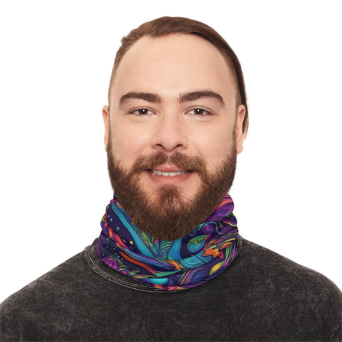 Trippy Alien - Lightweight Neck Gaiter - All Over Prints